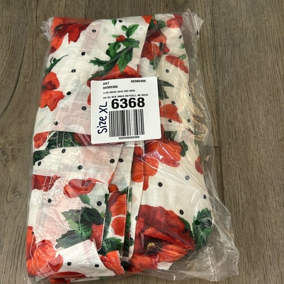 NWT! Anthropologie Maeve Square-Neck Smocked Babydoll Dress - Size XL ⚽️ - Picture 9 of 10